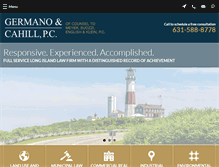 Tablet Screenshot of germanocahill.com